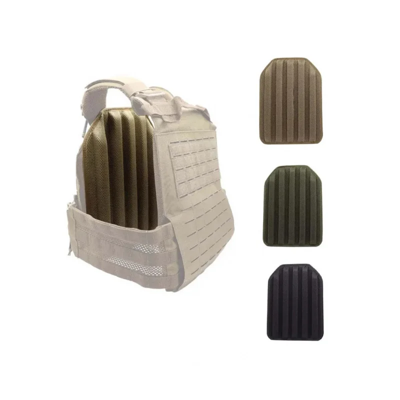 Tactical Ventilated Inner Liner Pad - High-Density EVA, Shock Absorption, Breathable Mesh, Adjustable & Removable for Airflow