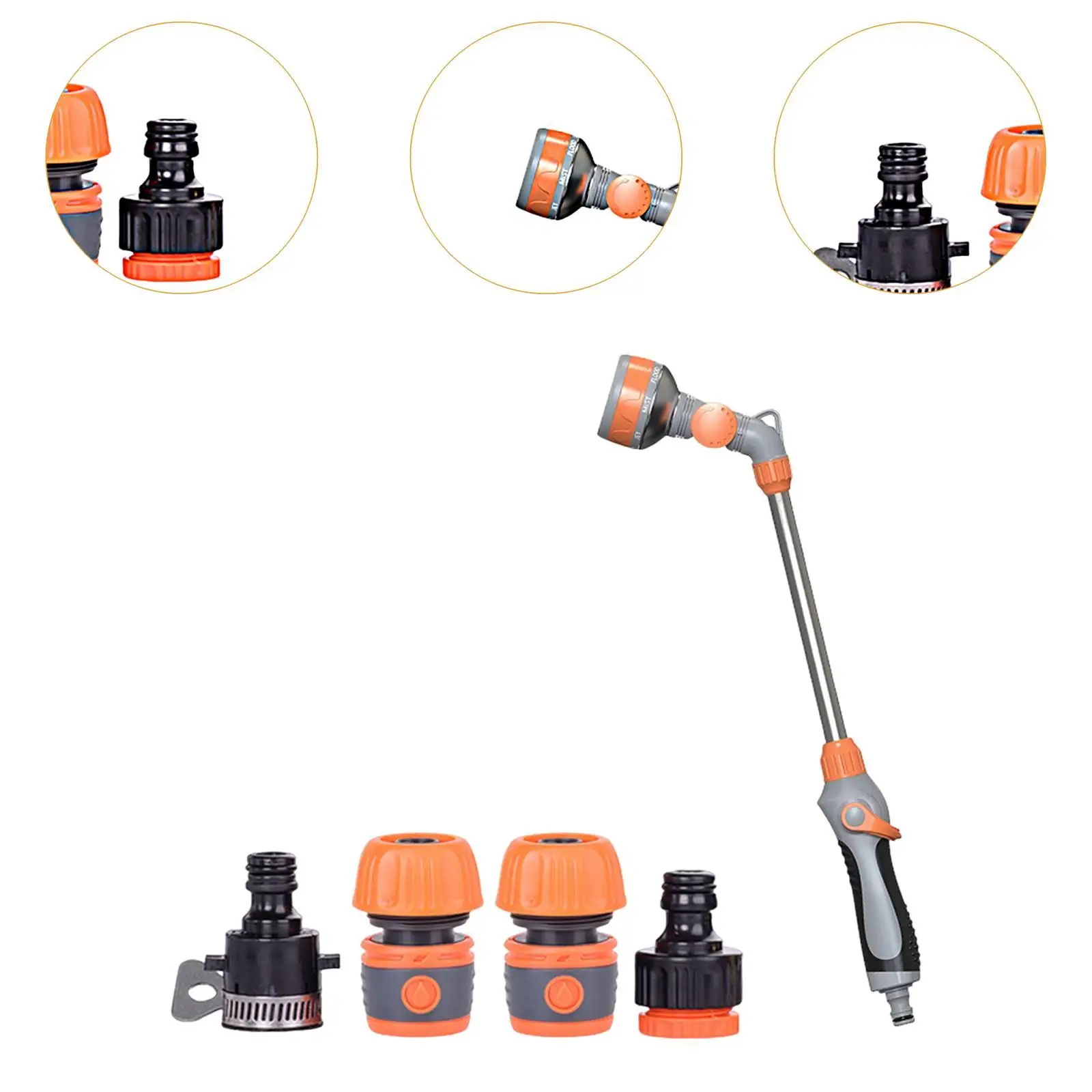 Garden Hose Wand with G3/8 Thread Connector for Yard Flowers Multifunctional