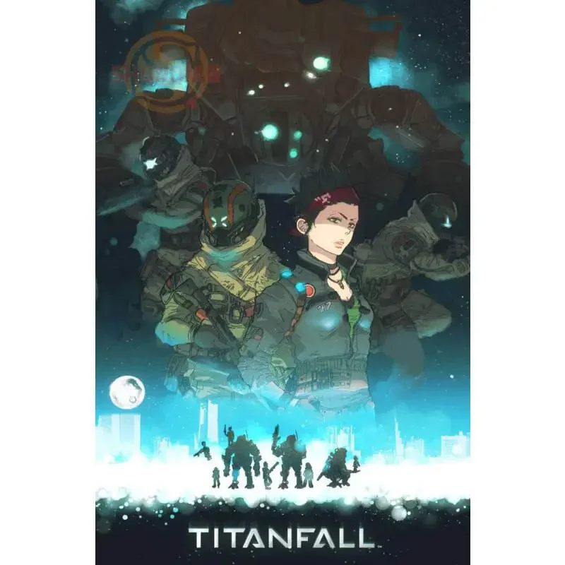 New Titanfall Titan Fall Game Poster Custom Satin Poster Print Cloth Fabric Wall Poster Print Silk Fabric Print Posters