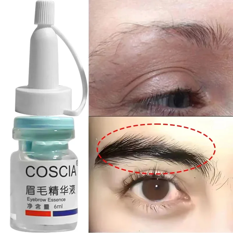 Nuovo sopracciglio Crescita dei capelli liquidi Veloce Più lungo Più pieno Più spesso Usma Erba Siero Prodotto per il trattamento della perdita dei capelli Prevenire la calvizie Trucco
