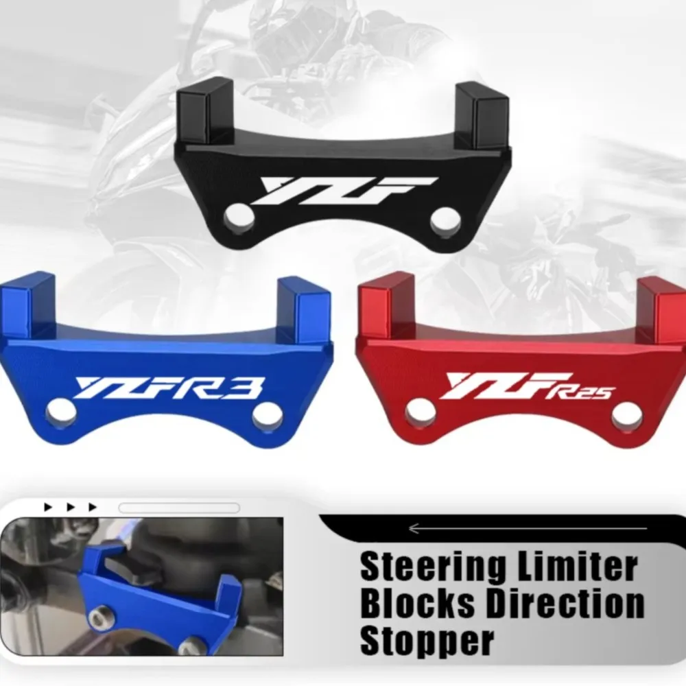 

For YAMAHA YZF R3 YZF R25 2015 2016 2017 2018 2019 2020 2021 2022 2023 2024 Steering Limiter Blocks Direction Stopper