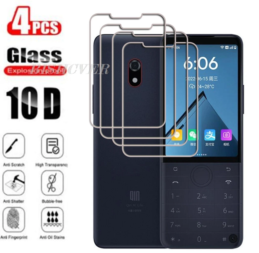 

4Pcs 9H HD Protective Tempered Glass For Xiaomi Qin F22 Pro QinF22Pro F22Pro QinF21 F21 Pro+ Plus Screen Protector Glass Film