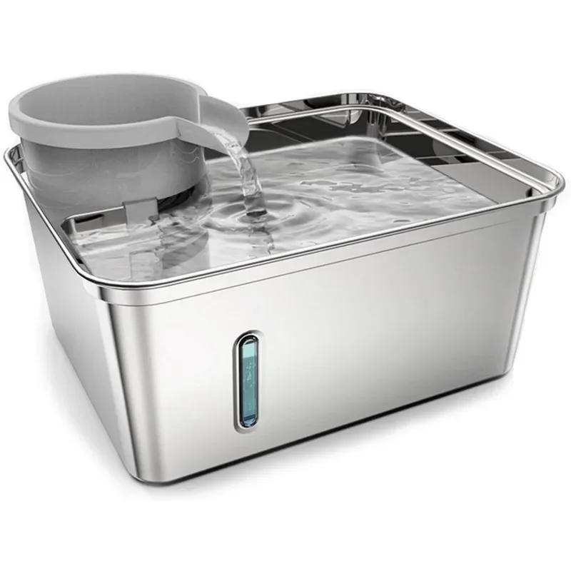 

Dog Water Fountain Stainless Steel, 256oz/2Gallon, Pet Water Fountain for Cats and Dogs, Pet Drinking Fountain with Large