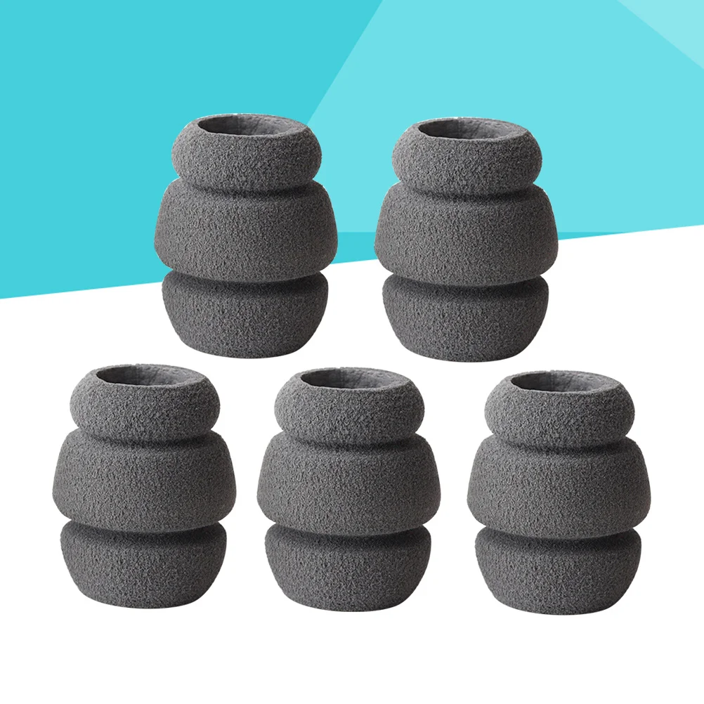 

5Pcs Damping Handle Cover for Tattoo Machine 41Mm Grey Sponge Grip Cover Shockproof Lightweight Portable Shop Essential Smooth