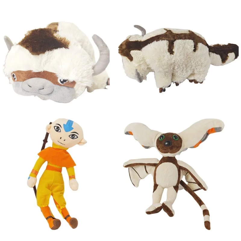 Pelúcia Appa e Momo de Avatar: The Last Airbender, Brinquedos de Pelúcia Macios, Presentes de Anime, Brinquedos de Pelúcia Appa de Avatar: The Last Airbender
