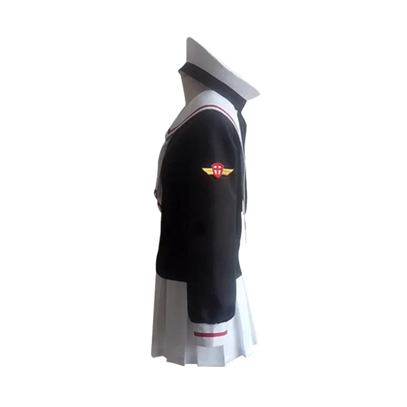 Anime Card Captor Sakura Cosplay Costumes Girls Navy Collar Sailor School Uniform Jk Suit Pleated Skirts Dress Custom Made