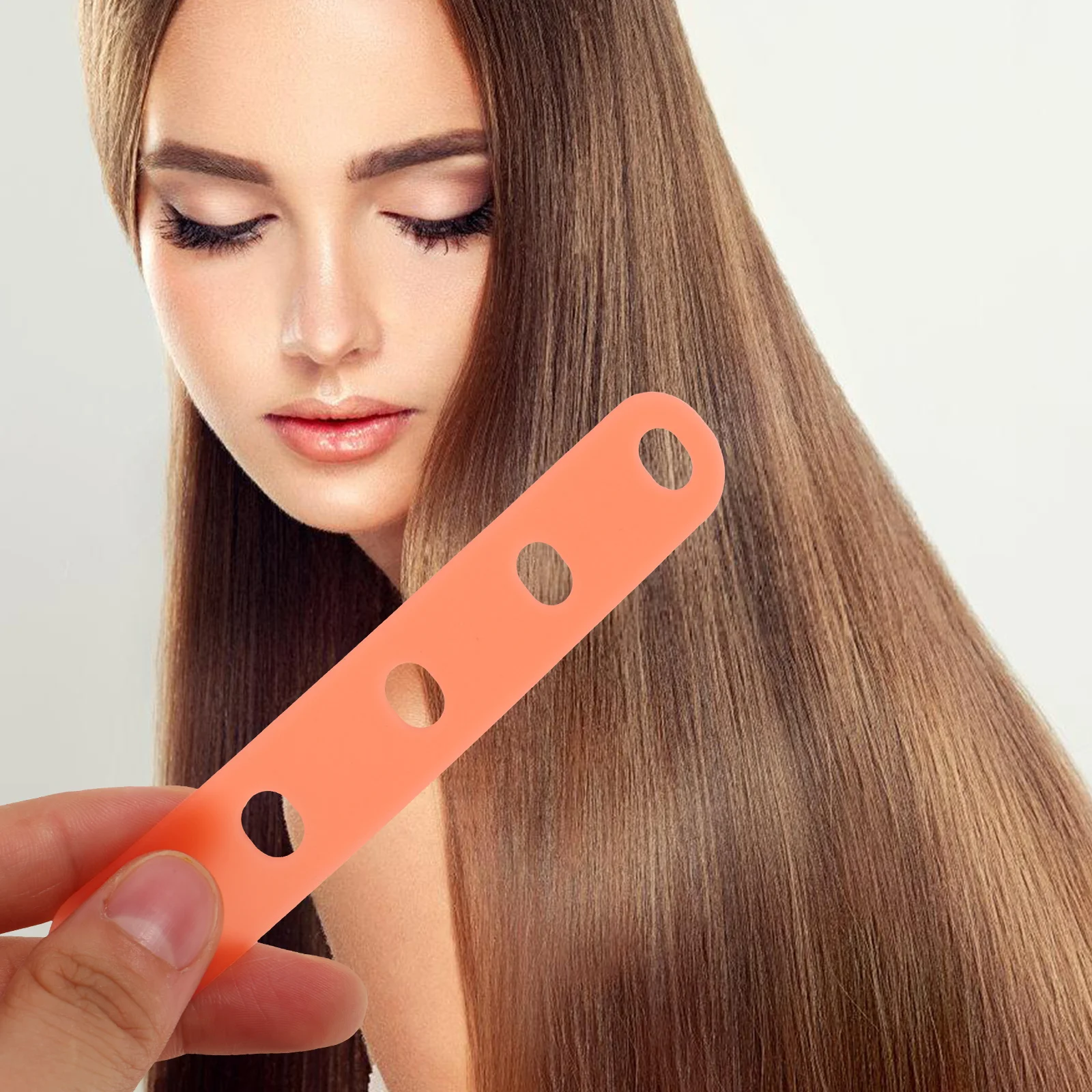 

20pcs Silicone Bands For Women Curlers Seamless Elastic Hair Ties For Perm Rods Salon Styling Tools Hair Curling Accessories