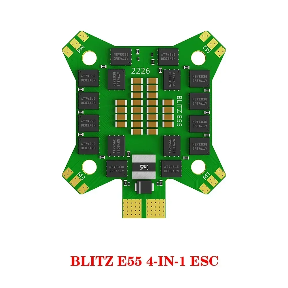 IFlight BLITZ ATF435 스택 ICM42688 32MB 블랙박스 (BLITZ E55 4-IN-1 ESC 2-6S Lipo 포함) 및 BLITZ 1.6W VTX 포함 RC FPV 드론용