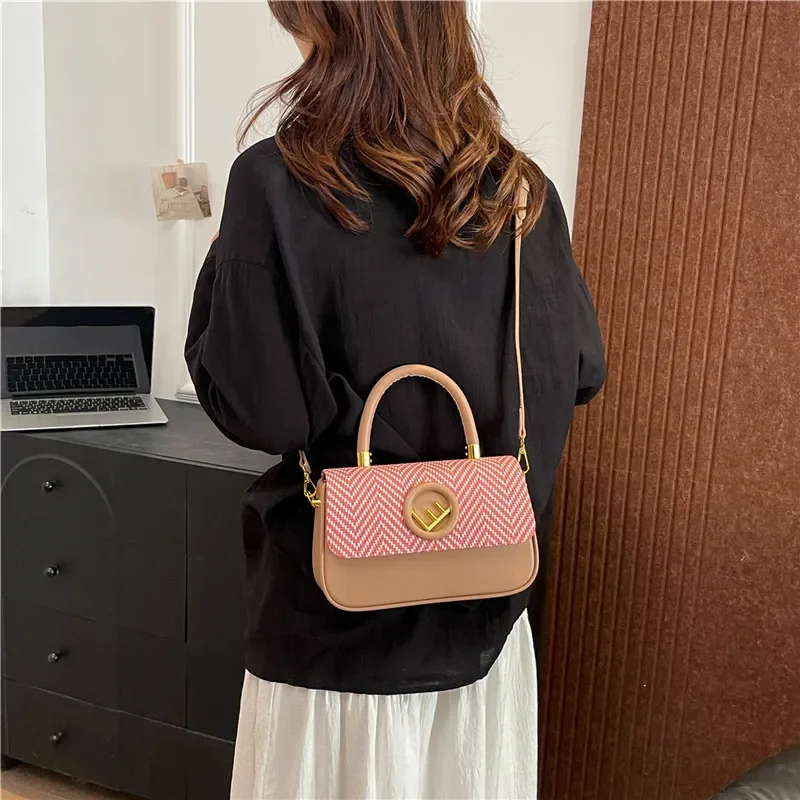 

High-Quality Leather Tote Bag For Ladies Messenger Crossbody Handbag Shoulder Luxury Designer Famous Brand Elegant