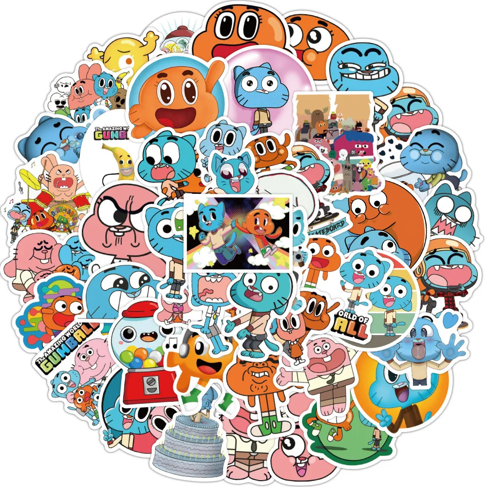 50 قطعة من ملصق الهاتف المحمول Forrest Gump Wonderful World، ملصق جرافيتي كرتوني للأطفال كوب ماء لتزيين الهاتف المحمول #3