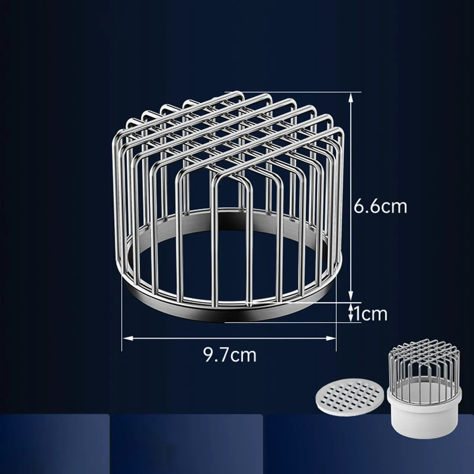 Linea di drenaggio tappo si ferma foglie detriti protezione per grondaia rotonda coperchio di scarico Anti blocco filtro antiruggine resistente all'usura