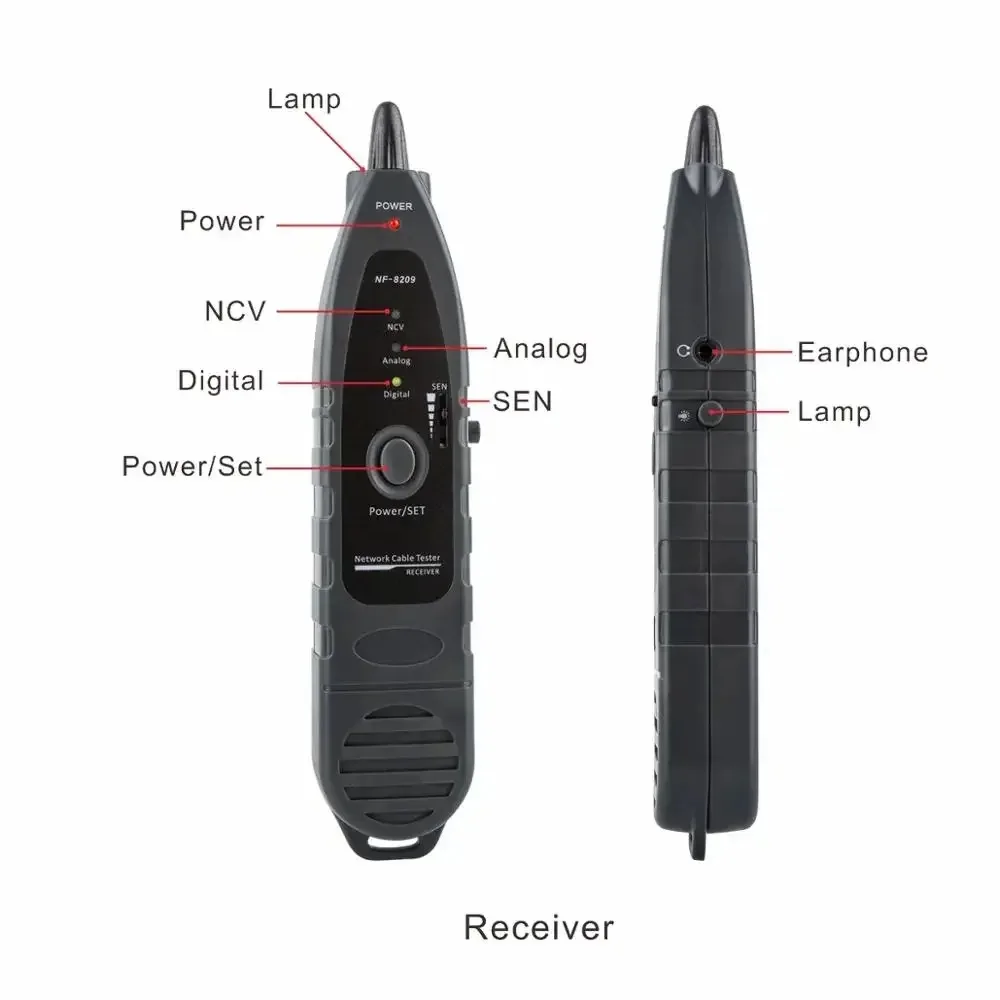 NOYAFA NF-8209 RJ45 Kabel Tracker POE Netwerk Draad Checker Kabel Tester Test Netwerk Tool Scan Kabel Wiremap Utp Tester