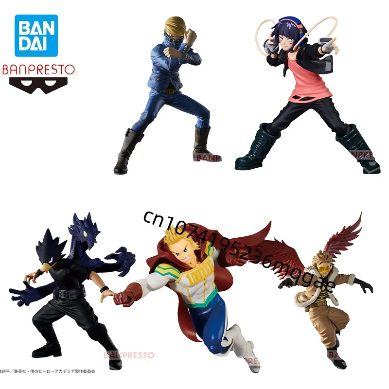 En Stock Bandai My Hero Academia los héroes increíbles Hawks Tokoyami Fumikage Jirou Kyouka Anime modelo de figuras de acción adornos