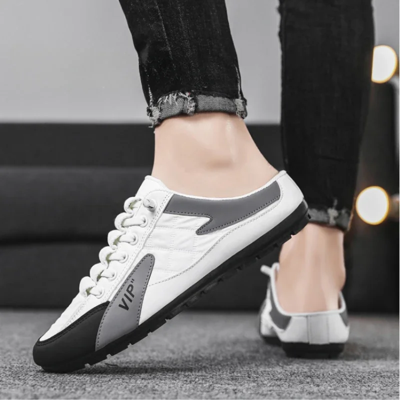 2024 Summer Men\'s Casual Shoes Fashionable Men\'s Half Slippers Men\'s Sports Shoes Brand Shoes Slippers Men Zapatos De Hombre
