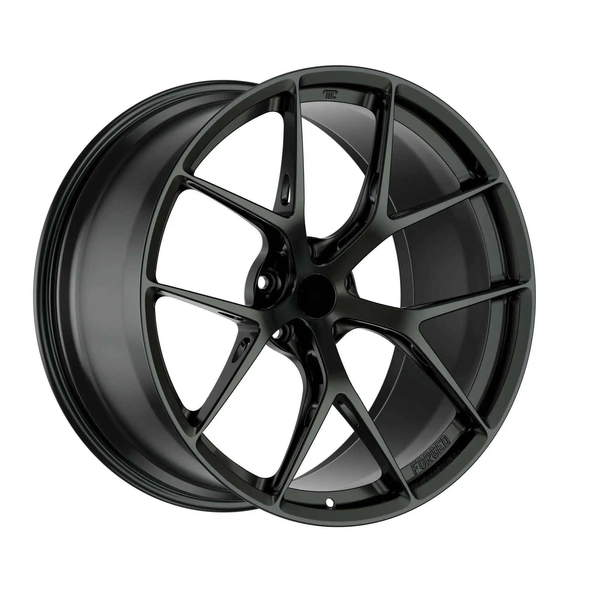18-20 Inch 5x112 5x120 PCD 6061 Aluminum Alloy One-Piece Silver Custom Forged Wheel Rims Universal Luxury Sports Car Wheels