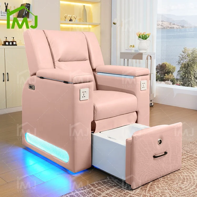 Nail Salon Station Fauteuil Sink Foot Spa Pipeless Luxury Pedicure Chair and Manicure