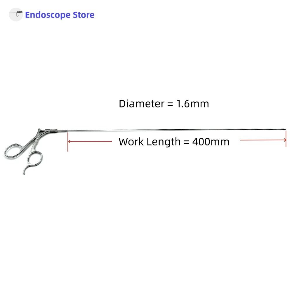 Medical Surgical Φ1.3mm Φ1.6mmx400mm Rigid Endoscope Forceps Hysteroscopy Veterinary Cystoscope Biopsy Foreign Body Scissors