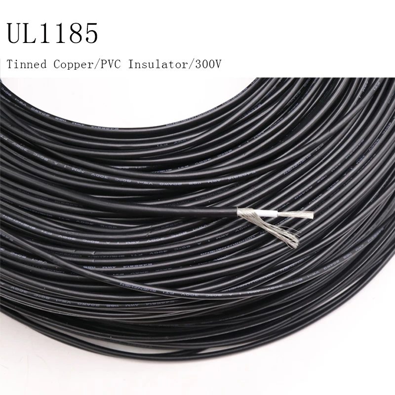 5/10/20 متر UL1185 PVC سلك محمي 28 26 24 22 20 18 16 14 12 10 AWG قناة الصوت أحادي النواة أسلاك الحماية النحاسية الإلكترونية