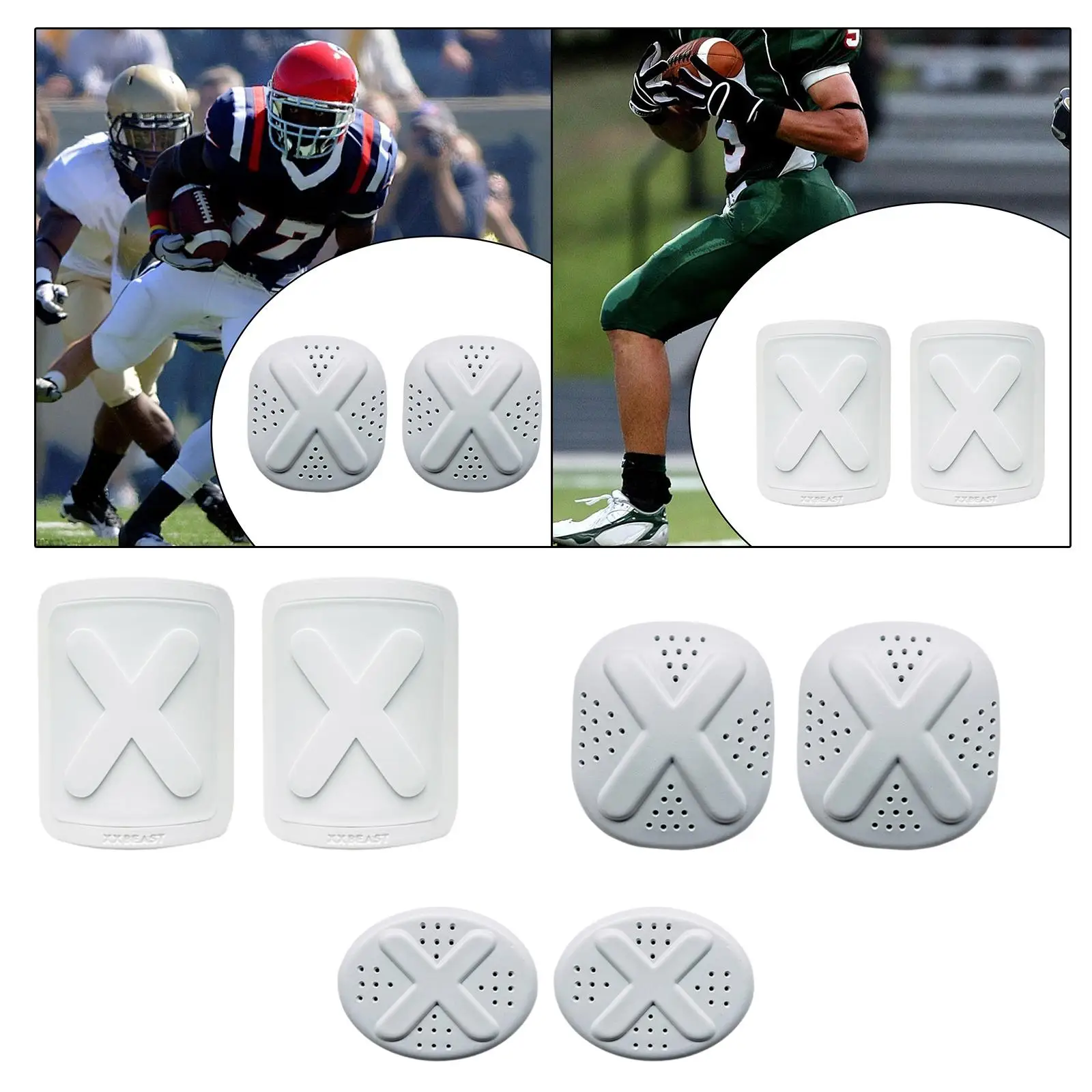 

2 Pieces Soccer Leg Guards Leg Pads Shockproof Sports Gear Lightweight Protection Protector Gear for Men Women Football Game