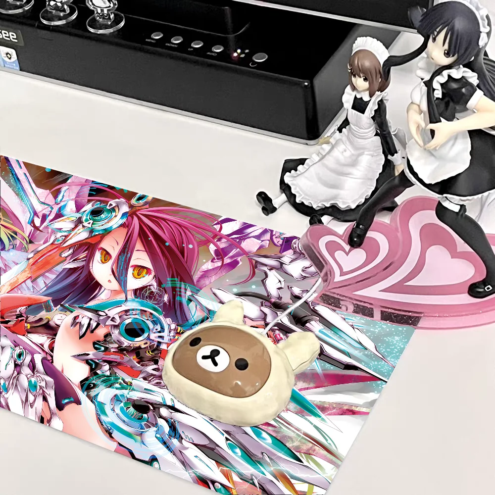 Anime No Game No Life Zero Mousepad Large Keyboard Desk Mat Gaming Mouse Pad LockEdge Non-slip Mat