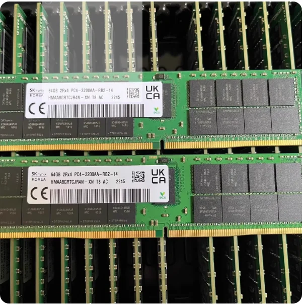 64 ГБ 2Rx4 DDR4 3200 МГц серверная память HMAA8GR7CJR4N-XN, совместимая с Lenovo ThinkSystem SR650 SR630 SR530 HX225 HX325 SR850 SR830 R