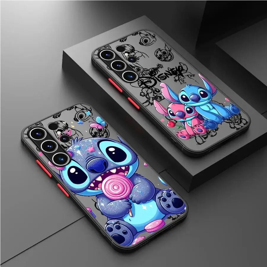 Disney Winnie The Pooh Cute Matte Case For Samsung Galaxy S24 S22 S23 S20 S21 FE S10 Plus Note 20 Ultra 10 Lite Phone Fundas