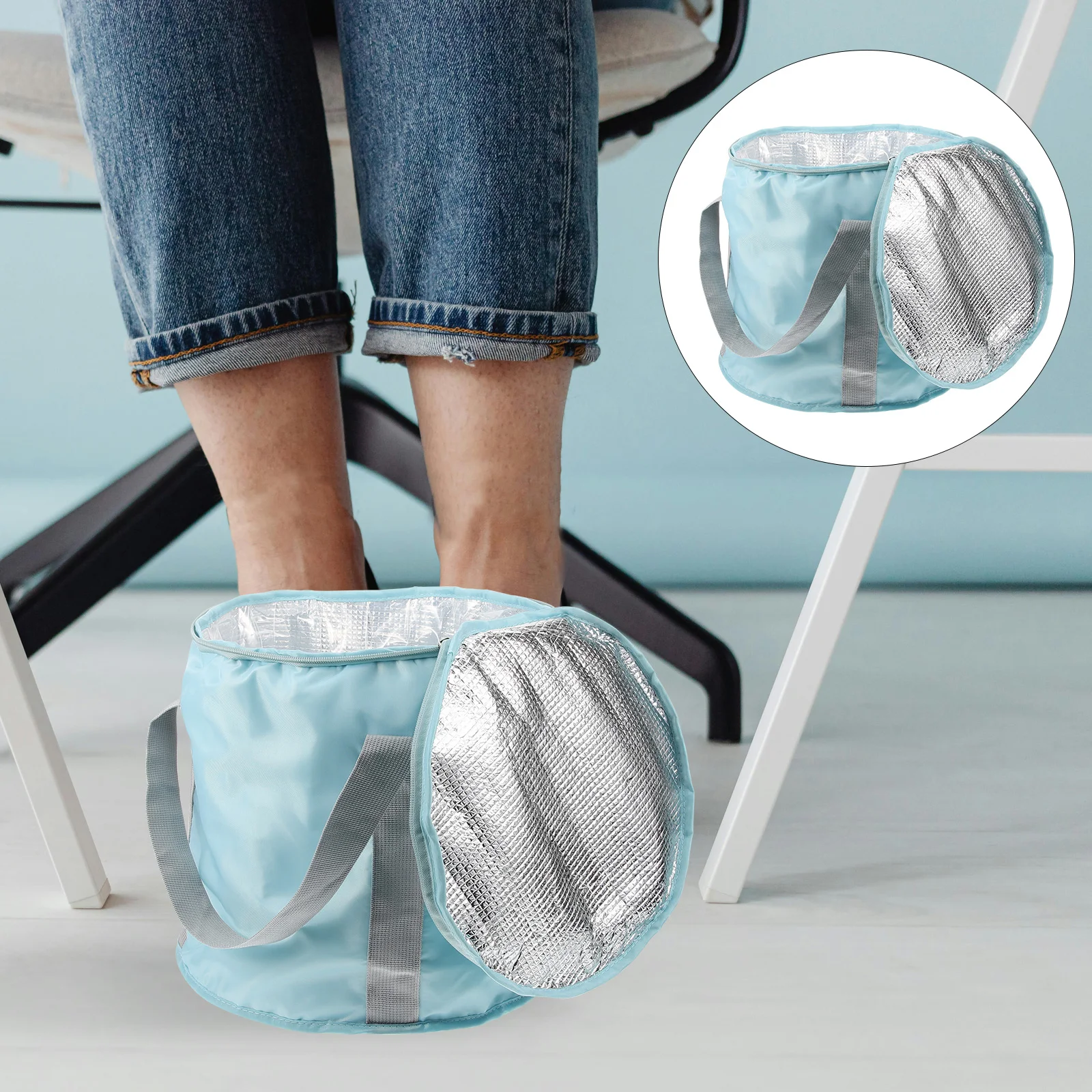 

Foldable Foot Bath Artifact Feet Spa Tub Water Bucket for Folding Large Collapsible Oxford Cloth Washing