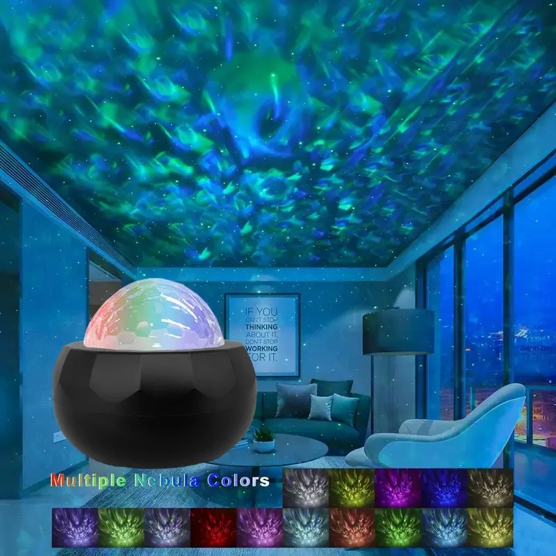 LED Dreaming Colorful Aurora Waterwave Projection Light for Home Theater Gift Atmosphere for Bar Holiday Party Wedding Event