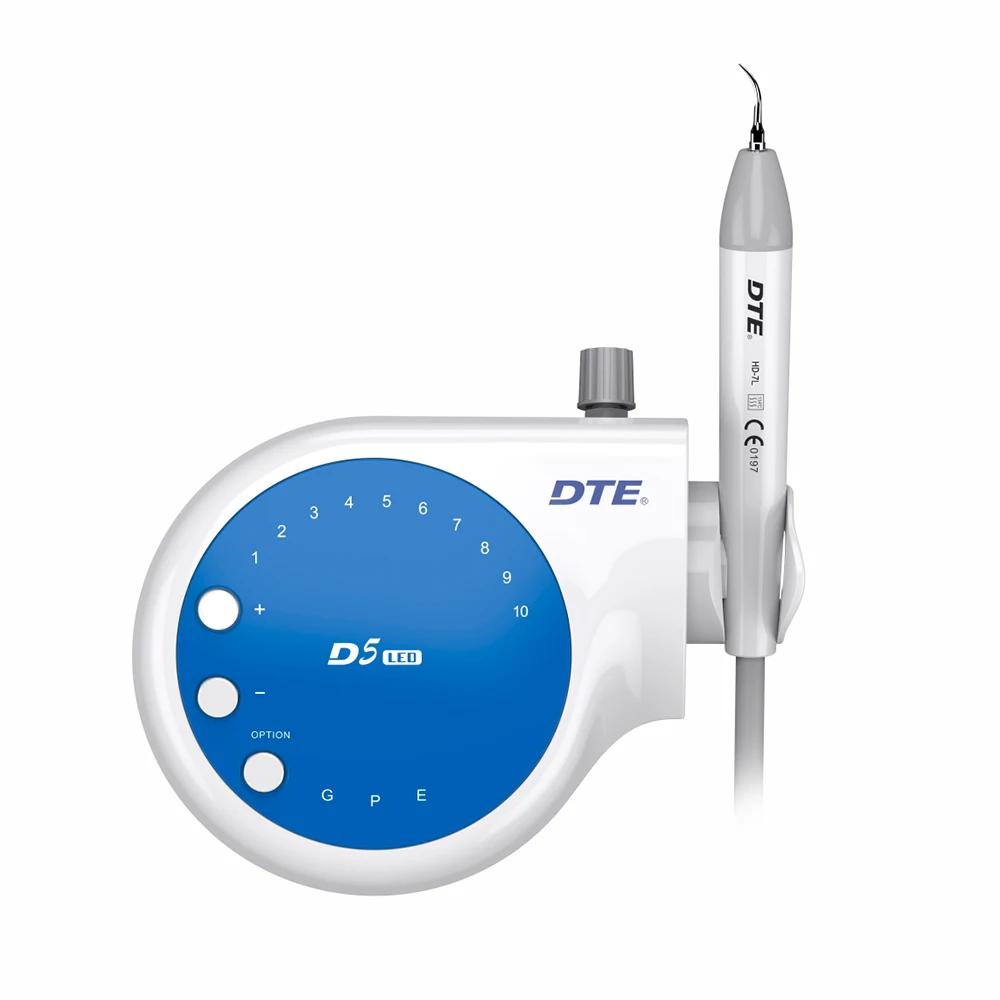 Woodpecker DTE D5 LED Dental Ultrasonic Scaler Auto Frequency Tracking High Efficiency Tooth Scaling Dentistry Tools Equipment