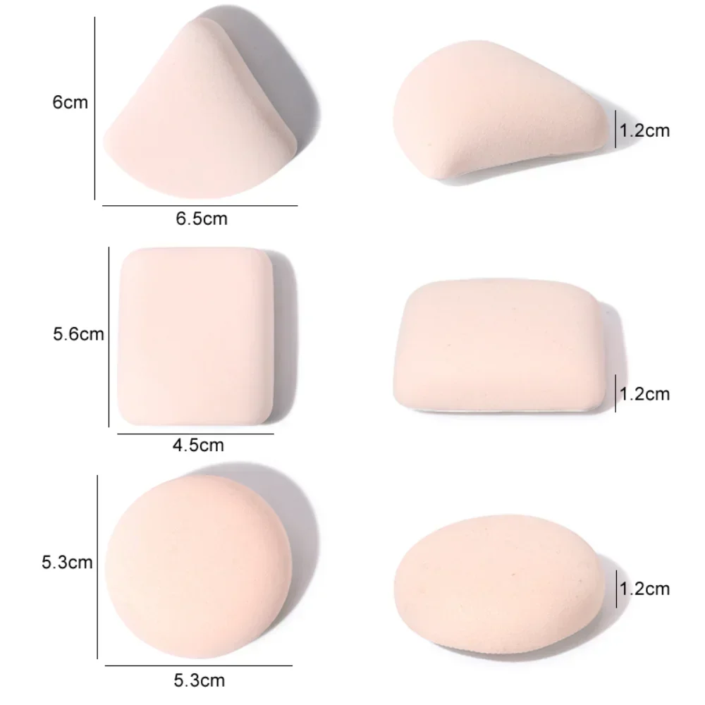 2Pcs Soft Air Cushion Cosmetic Puff Makeup Sponge Blender Beauty Sponges Dry Wet Powder Foundation Puffs Make Up Tools