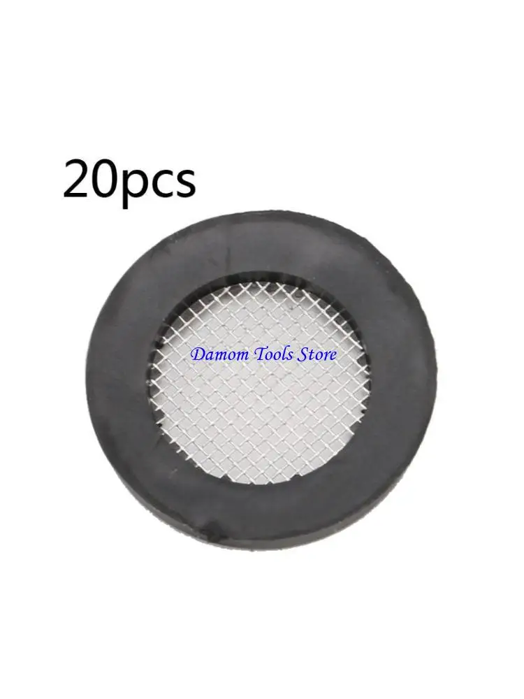 57BE 20 Pcs O Ring Hose Gasket Stainless Steel Filter Net for 1/2'' Hose&Water Faucet