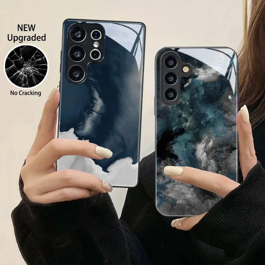 Geometric Gradient Case For Samsung A57 A37 A07 A17 A36 A56 A16 A06 A26 A15 A25 A35 A55 A14 A24 A34 A54 5G Glossy Phone Case