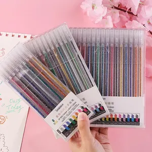 Bút gel bóng kim loại lấp lánh, thẻ giấy, bản vẽ hàng ngày, đánh dấu màu, DIY nghệ thuật, 8 màu, 12 màu, 18 màu, 1,0mm 8 Ghim bán hàng chính với Shine - №7