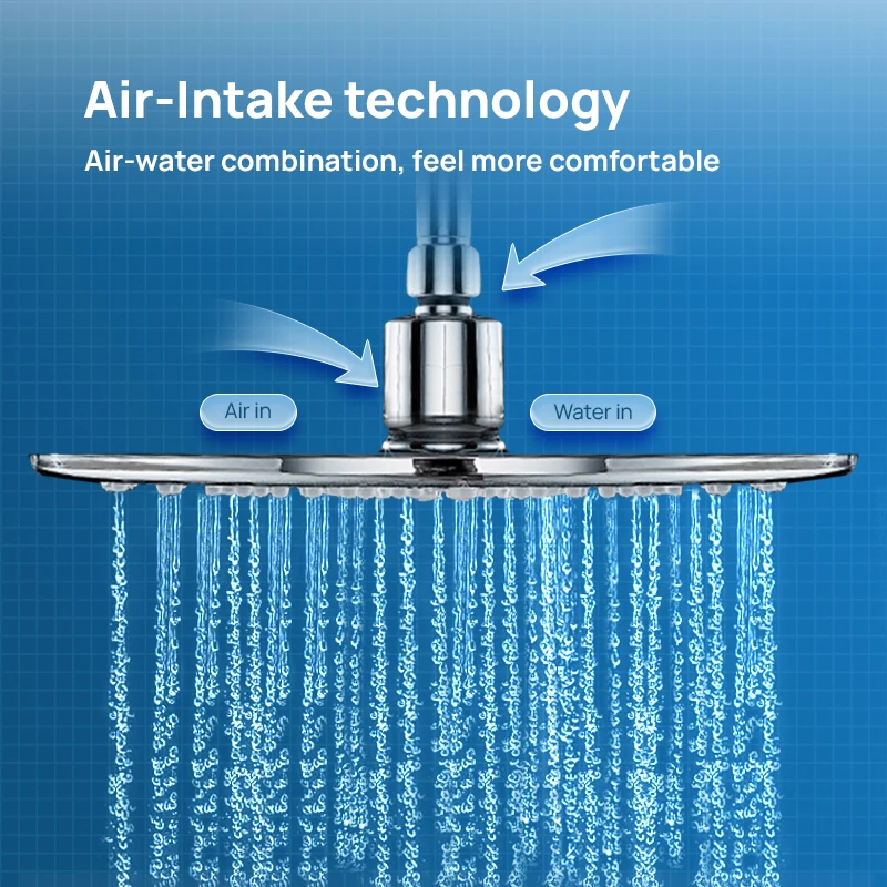 JOMOO Height Adjustable Shower Combo System High Quality Silicone Descalling Rainfall Shower Set 3Way Diverter Jet Sprayer set