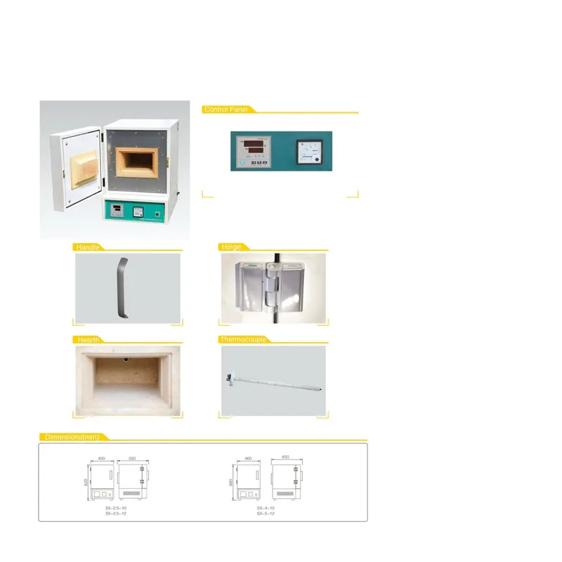 1000℃/1200℃ High-Temperature Electric Heating Treatment Laboratory Muffle Furnace, Integrated Furnace 2L/7L