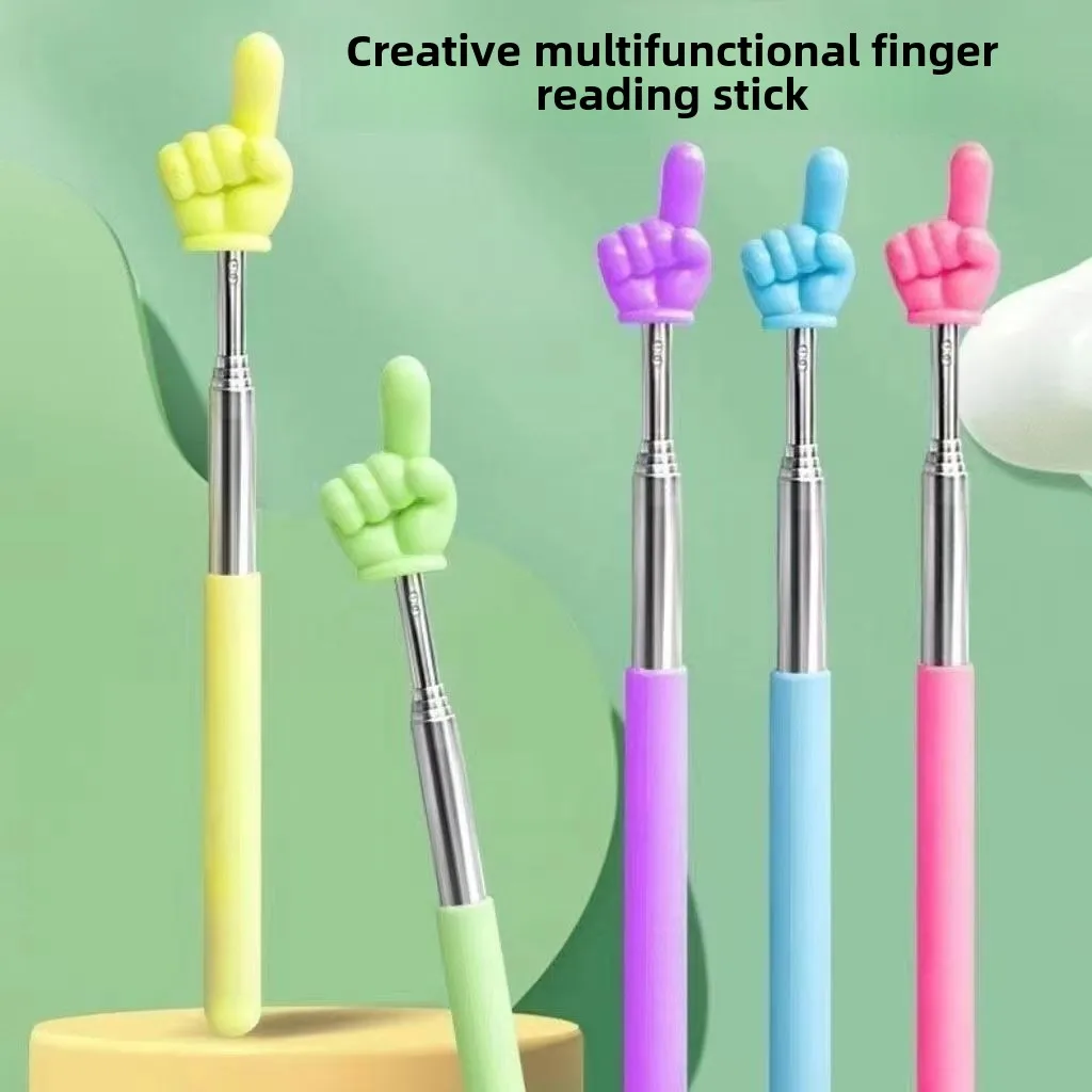 

Telescopic teaching stick finger reading children's reading finger kindergarten teacher's early education guidance for reading