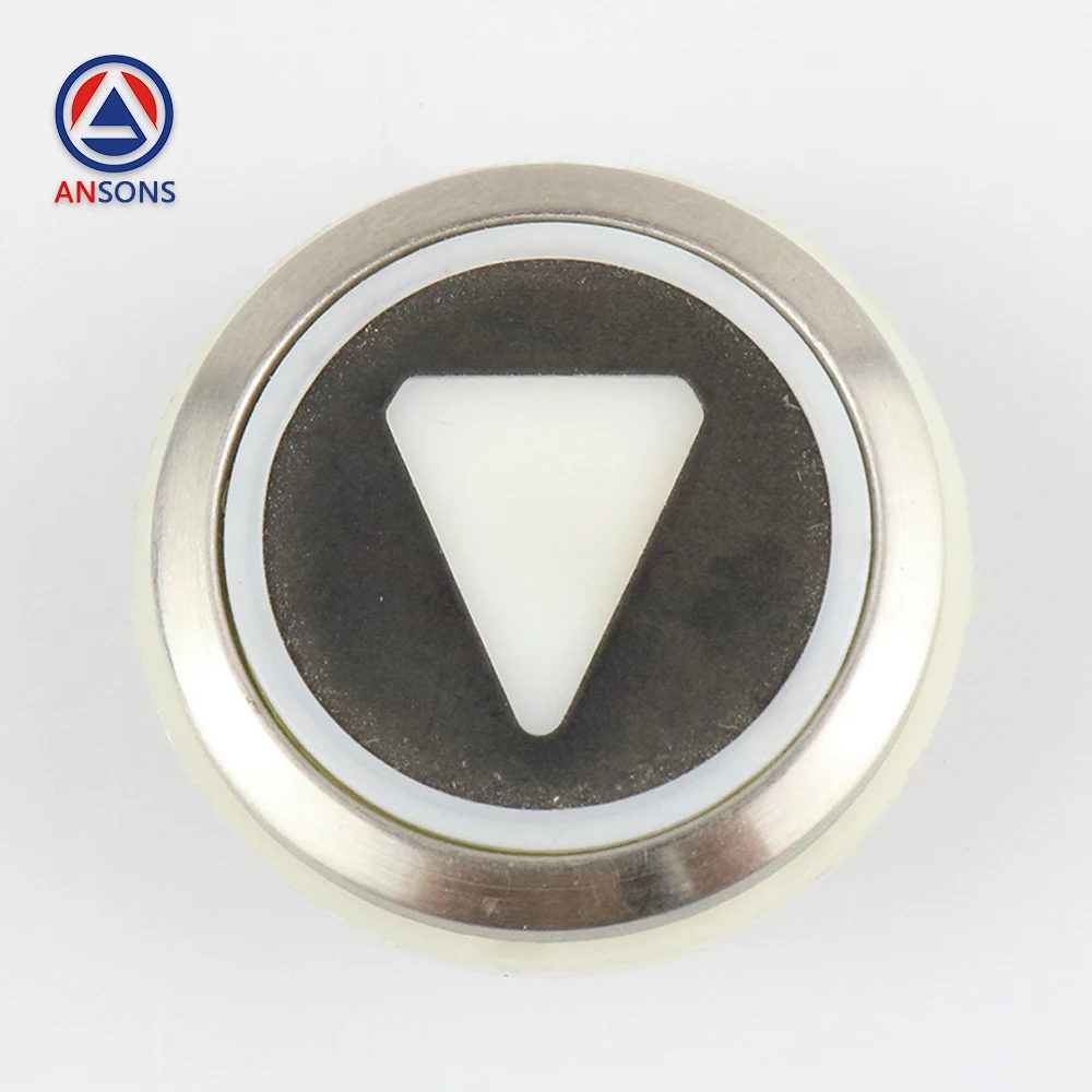 KDS300 KDS50 Black Background KONE Elevator Button Round Stainless Steel Ansons Elevator Spare Parts