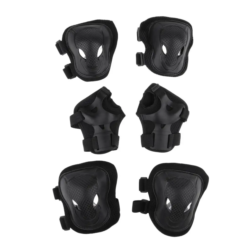 Inline Skate Protective Gear Set Kids Knee Elbow Wrist Pads Breathable Support for Cycling and Scooter