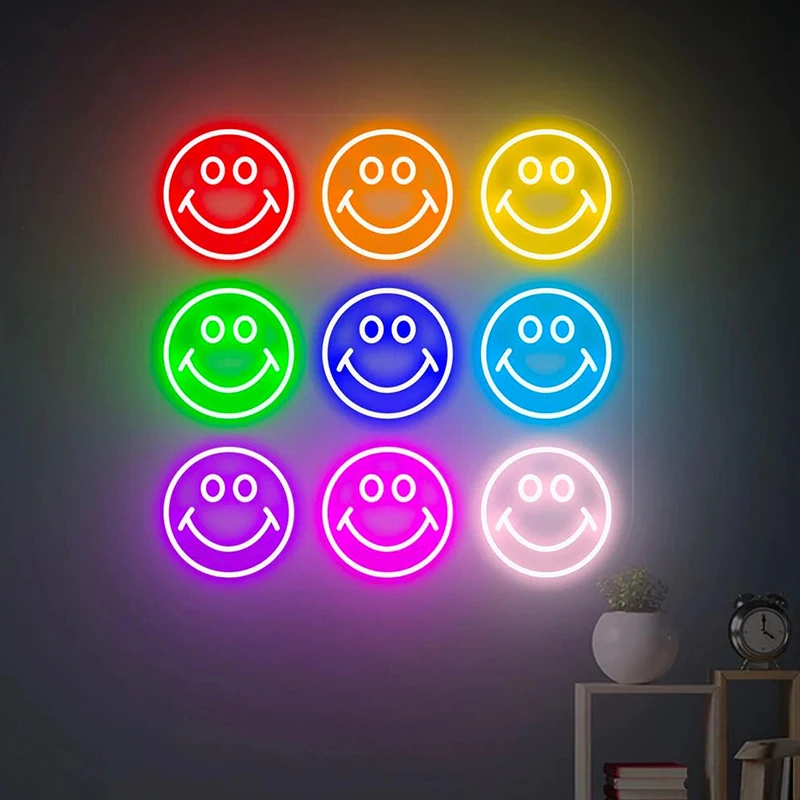 

Smile LED Neon Sign Custom Led Light Wall Art Decoration Handmade Neon Smile Gifts Sign Neon Lights Personalized Christmas Gifts