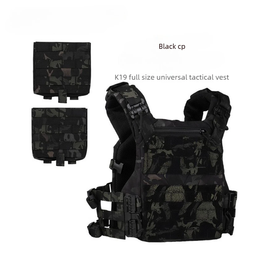 Full Size CS Tactical Load Vest, Outdoor Expansion Training Protective Vest, Quick-Release Vest, Scratch-Resistant Breathable