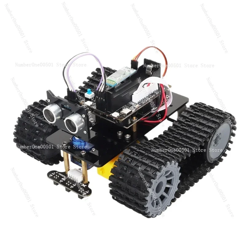 

Arduino Compatible Tank Robot Kit U-Bot Smart Car with Tracking Bluetooth -095