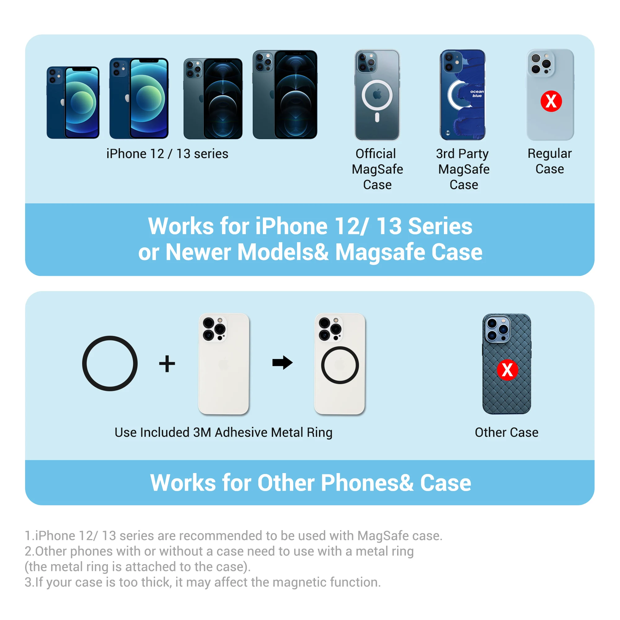JJC 1/4 Magsafe برغي المغناطيسي جبل حامل آيفون 14 برو ماكس/12 13 برو ماكس 4.4 رطل شفط المغناطيس حامل selfie ترايبود جبل
