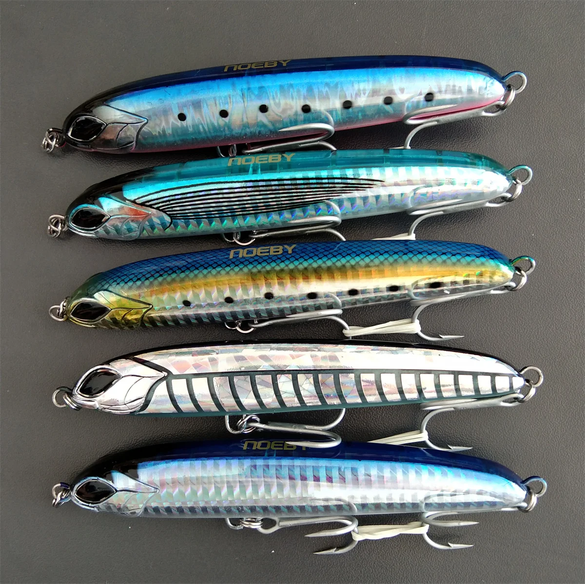 

Noeby 3pcs Sinking Pencil Bait 115mm 64g 130mm 81g Wobbler hard baits Trout Micro Sea Fishing Lure Bass Lures