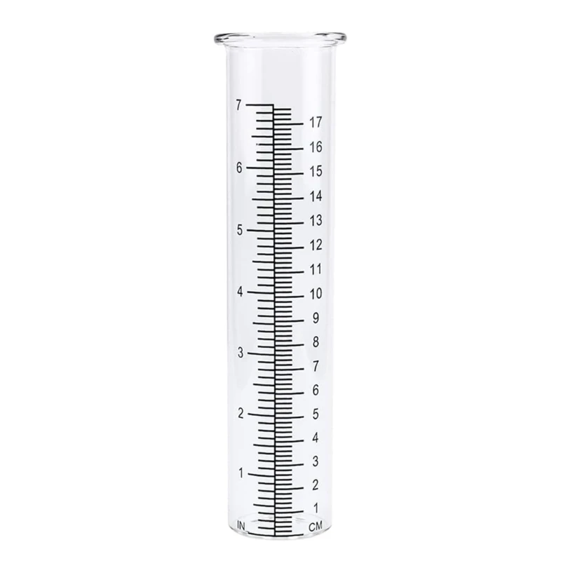 Imagem -03 - Vidro Rain Gauge Substituição Tubo com Lip Crack-proof Rain Meter Fácil de Ler Quintal ao ar Livre Jardim Capacidade