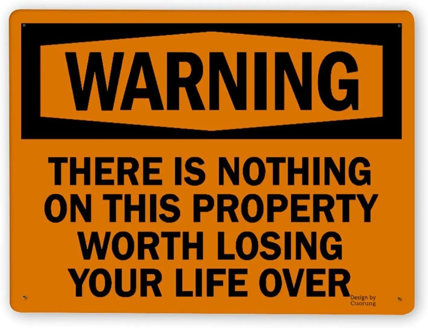 Мужская пещера Декор Предупреждение знак, забавная безопасность Предупреждение знак на этой собственности не стоит потерять вашу жизнь, жестяная картина