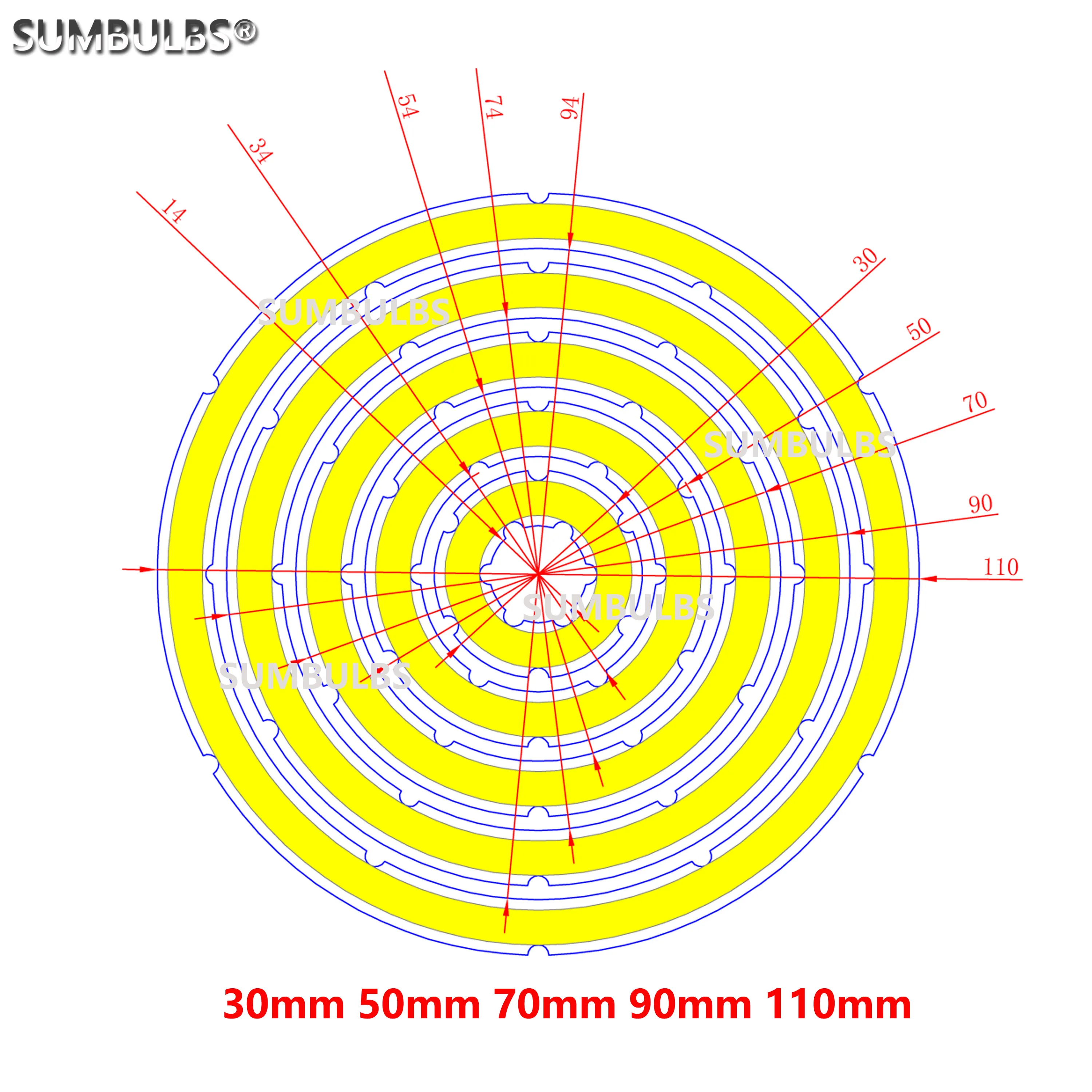 Imagem -05 - Fonte de Luz Led Cob Ring para Lâmpada Faça Você Mesmo Forma Anual Branco Frio Quente Olhos de Anjo 12v dc 20 Mm120 mm 2w-12w