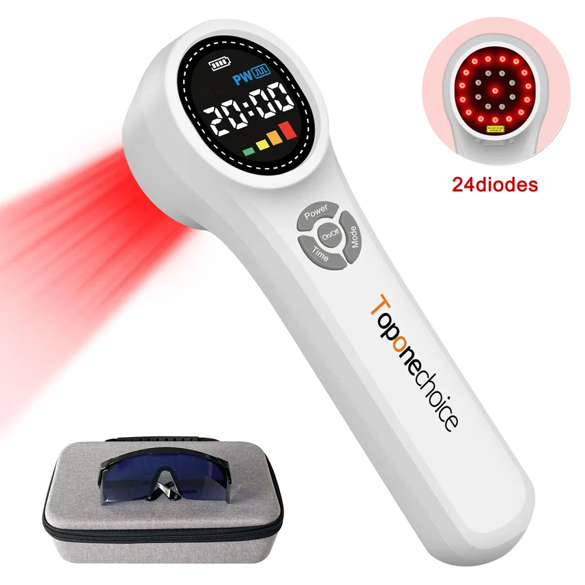 

1760mW Low Level Laser Therapy Device 660nm 810nm 980nm Cold Laser Treatemnt NIR Light for Pain Relief Anti-inflammation