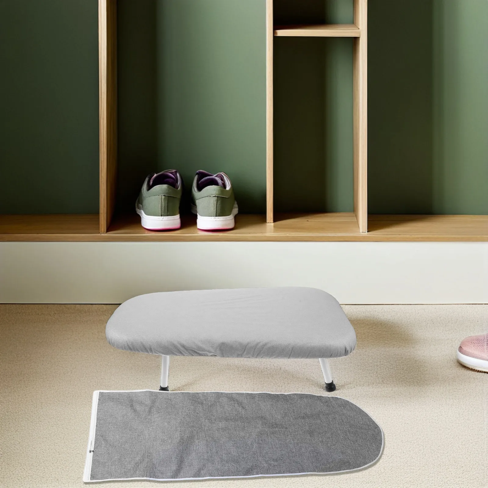 

Foldable Ironing Board Storage Dust Bag 58x20 Inch Grey Stain Resistant Washable Protective Cover for Home Hotel Travel Space