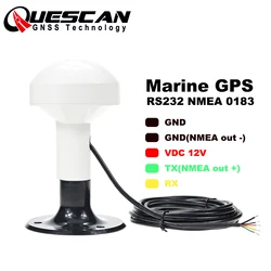 12V Marine GPS Antenna Receiver RS232 NMEA0183 Compatible Lowrance Raymarine Garmin GPS17 NMEA 0183 Antenna 4800 baud