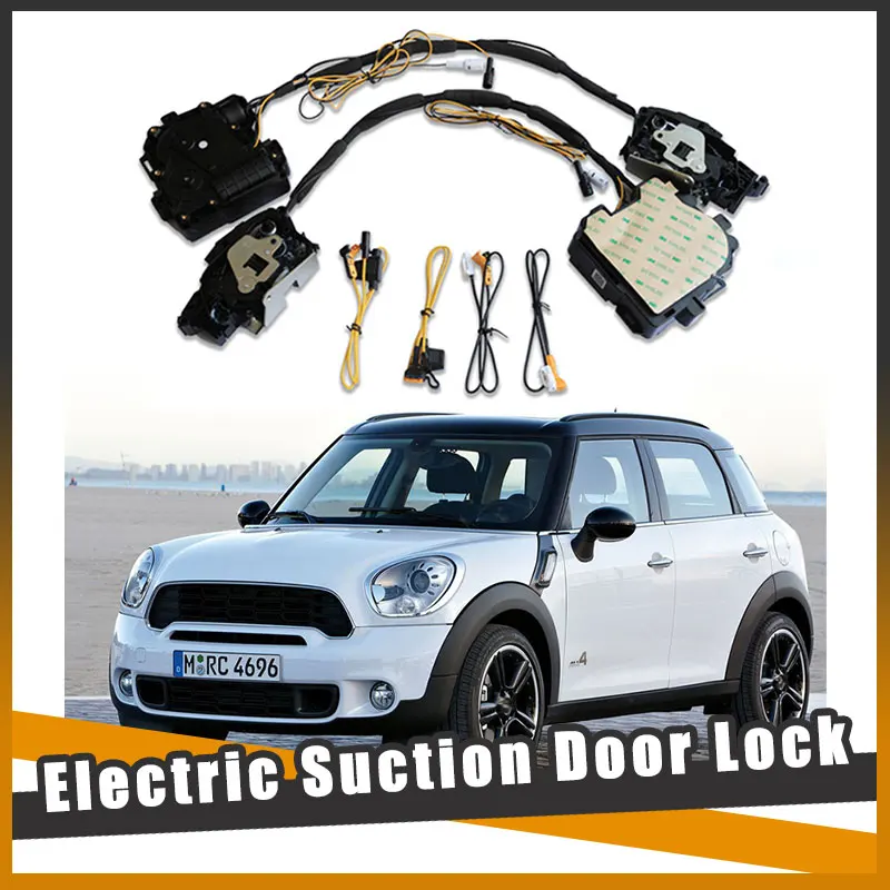 

For MINI COUNTRYMAN 2017+ F60 Car Soft Close Door Latch Pass Lock Actuator Auto Electric Absorption Suction Silence Closer